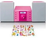 4 Stk. LENCO Kinder-Micro-Anlage MC-013 Pink