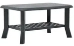vidaXL Couchtisch Anthrazit 90x60x46 cm Kunststoff