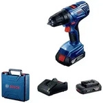 Bosch Professional GSR 180 06019F8109 Akku-Bohrschrauber 18 V 2 Ah inkl. Koffer,