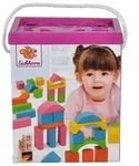Eichhorn 100088011 - Bunte Holzbausteine, 75 tlg.
