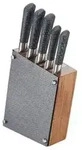 Premium Messer-Set (6-tlg.) mit Holzblock - F&uuml;r Profi- und Hobbyk&ouml;che