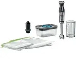 Bosch Haushalt MS8CM61V1 Stabmixer 1000W Edelstahl, Schwarz