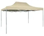 vidaXL Profi-Partyzelt Faltbar 3&times;4 m Stahl Creme