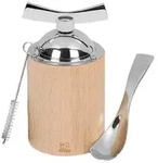 Peugeot Isen Leinsamenm&uuml;hle, Lein Samen M&uuml;hle, Buchenholz / Edelstahl, Natur, 13