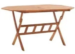 vidaXL Gartentisch Klappbar 135x85x75 cm Massivholz Akazie