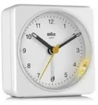 Braun BC03W - Quarzwecker - Rechteck - Wei&szlig; - Summer - Analog - Akku78x78x32mm -