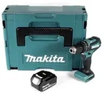 Makita DHP 485 M1J 18 V Li-Ion Akku Schlagbohrschrauber im Makpac + 1 x 4,0 Ah Akku -