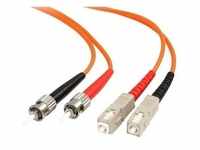 StarTech.com 3m Fiber Optic Cable - Multimode Duplex 62.5/125 - LSZH - ST/SC - OM1 -