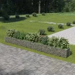 vidaXL Gabionen-Hochbeet Verzinkter Stahl 540&times;50&times;50 cm