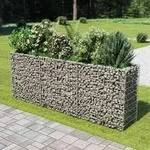 vidaXL Gabionen-Hochbeet Verzinkter Stahl 270&times;50&times;100 cm