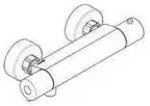 Kludi Thermostat-Brausearmatur BASIC DN 15 chr