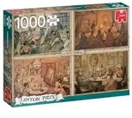 Unterhaltung im Wohnzimmer 1000 Teile Puzzle