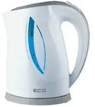 ECG RK 1758 Wasserkocher schnurlos Wei&szlig;-Grau