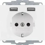 Berker Steckdose SCHUKO/USB 48037009