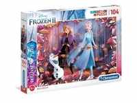 Clementoni 20161 Disney Frozen 2 Brilliant 104 Teile Supercolor Puzzle