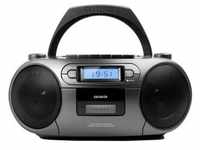 Aiwa BBTC-550MG: Tragbares Radio mit CD, Bluetooth und USB, Cassettes, Matt Grey