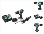 Makita DHP 458 RG1 Akku Schlagbohrschrauber 18 V 91 Nm + 1x Akku 6,0 Ah +...
