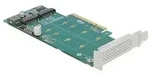 Delock PCI Express x8 Card to 2 x internal NVMe M.2 Key M
