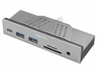 LogiLink USB 3.2 Gen 1x1 USB-C 7-in-1 Multifunction Clamp Hub - Dockingstation -