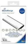 MediaRange MR1101, 240 GB, M.2, USB Typ-C, 3.2 Gen 2 (3.1 Gen 2), 450 MB/s, Silber