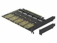 DeLOCK PCI Express x16 Card to 5 x internal M.2 Key B / SATA