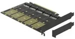 DeLOCK PCI Express x16 Card to 5 x internal M.2 Key B / SATA