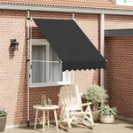 vidaXL Einziehbare Markise Handbetrieben 150 cm Anthrazit
