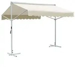 vidaXL Freistehende Markise 3x3 m Creme