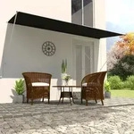 vidaXL Einziehbare Markise 400&times;150 cm Anthrazit