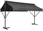 vidaXL Freistehende Markise 400x300 cm Anthrazit