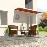 vidaXL Einziehbare Markise 350&times;150 cm Orange und Braun