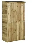 vidaXL Ger&auml;teschuppen Kiefernholz 85&times;48&times;177 cm