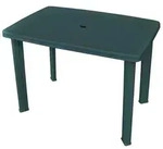 vidaXL Gartentisch Gr&uuml;n 101 x 68 x 72 cm Kunststoff