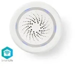Nedis WIFISI10CWT - Drahtlose Sirene - Indoor - 85 dB - Wei&szlig;WiFi Smart Siren -