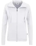 HAKRO Damen Sweatjacke College wei&szlig;, XS