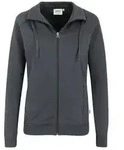 HAKRO Damen Sweatjacke College anthrazit, XS
