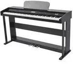 vidaXL Digitalpiano mit 88 Tasten und Pedalen Schwarz Melaminplatte