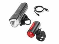 FISCHER Akku-USB-LED-Beleuchtungs-Set TWIN, 30 Lux