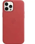 Apple iPhone 12 Pro Max Leder Case Leder Case Apple iPhone 12 Pro Max Rot MHKJ3ZM/A