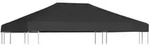 vidaXL Pavillondach 310 g/m2 4x3 m Grau