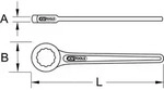 KS TOOLS Werkzeuge-Maschinen GmbH Einringschl&uuml;ssel, gerade, 25 mm (517.2533)
