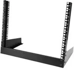 StarTech.com RK8OD Desktop Rack (8 HE - 2 Post Open Frame Rack) Schwarz