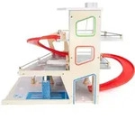 Small Foot Houten Garage met Wasstraat