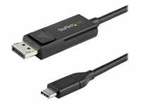StarTech.com 6ft (2m) USB C to DisplayPort 1.2 Cable 4K 60Hz, Bidirectional DP to