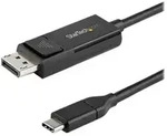 StarTech.com 6ft (2m) USB C to DisplayPort 1.2 Cable 4K 60Hz, Bidirectional DP to