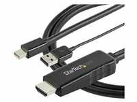 StarTech.com 3ft (1m) HDMI to Mini DisplayPort Cable 4K 30Hz, Active HDMI to mDP