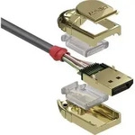 LINDY DisplayPort Anschlusskabel DisplayPort Stecker, DisplayPort Stecker 10.00m Grau