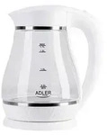 Adler AD 1274 W Wasserkocher 1,7?L - 2200?W, LED, 360&deg;-Sockel, Wei&szlig;