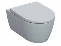 Geberit Wand-Tiefspül-WC iCon Rimfree geschl. Form mit WC-Sitz weiß
