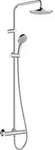 hansgrohe Showerpipe 200 1jet Vernis Blend EcoSmart chrom mit Brausethermostat, 1
